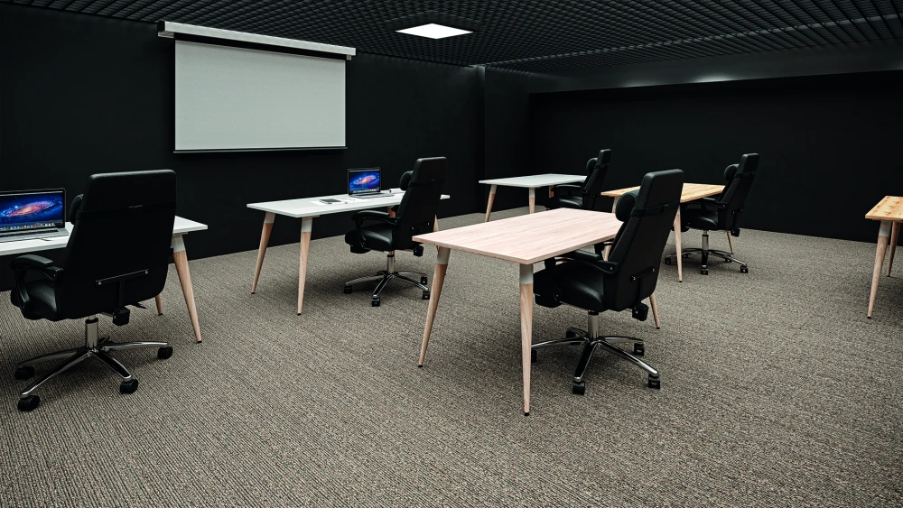 nowoczesne i designerskie biurka na drewnianych nogach pesponet